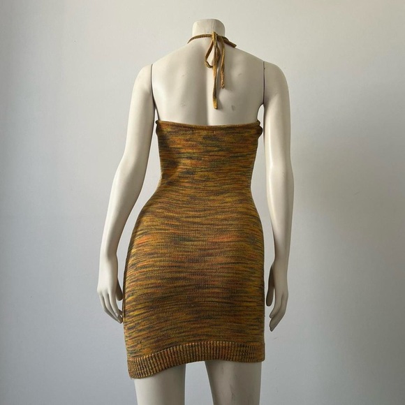 Knit Halter Mini Bodycon Dress - Picture 5 of 9